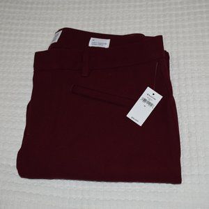 GAP Curvy Signature Skinny Ankle Pants, Maroon, NWT, Women's Size 14